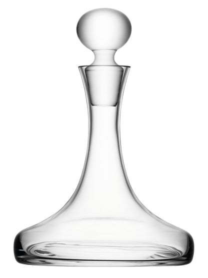 LSA International Bar Ships Decanter 1 Litre Clear| 1 Unit | Mouthblown and Handmade Glass | BR32