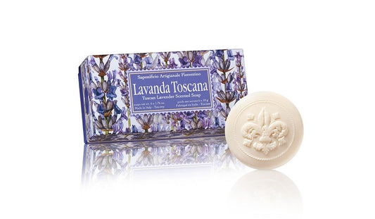 Saponificio Artigianale Fiorentino Tuscan Lavender Soap Gift / Guest Set 6 x 1.76 Ounce Bars by Saponificio Artigianale Fiorentino