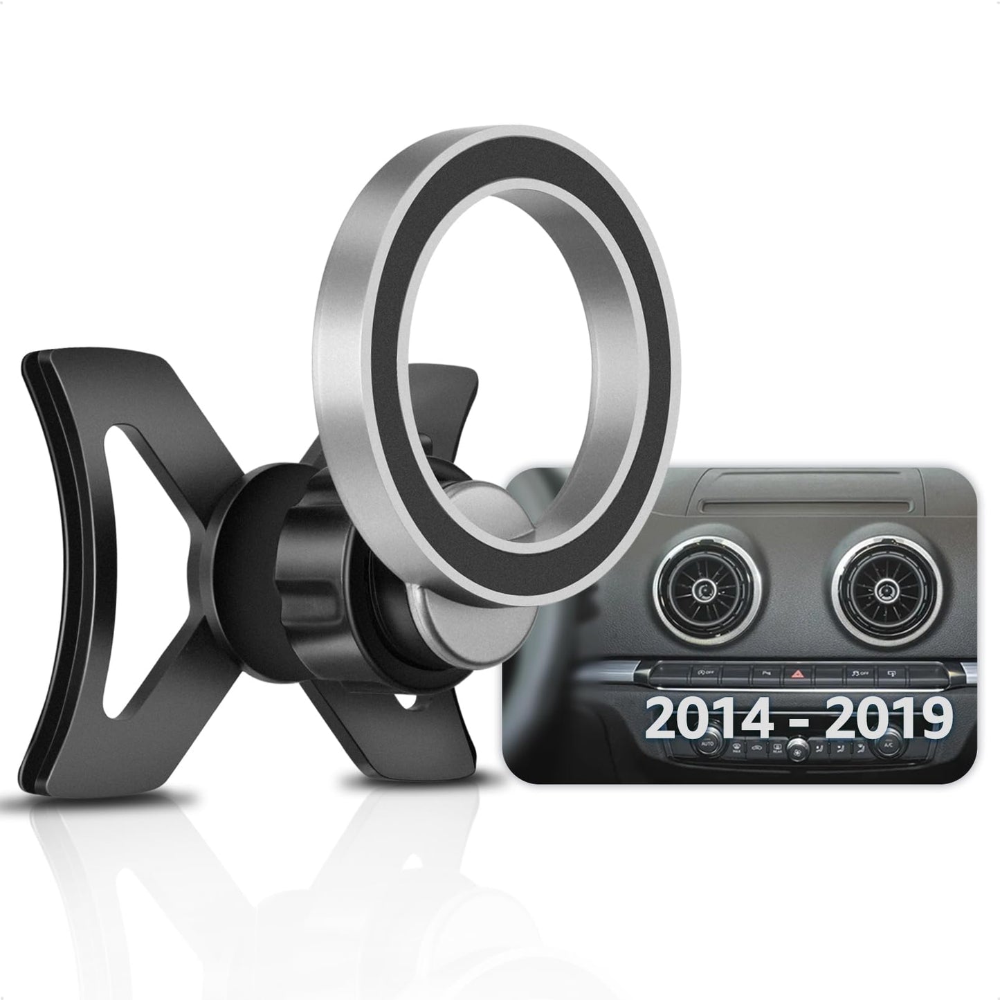 Magnetic Phone Holder Compatible with A3 8V, Compatible with Magsafe for iPhone 15/14/13/12, 2013 2014 2015 2016 2017 2018 2019 S3 Hatchback