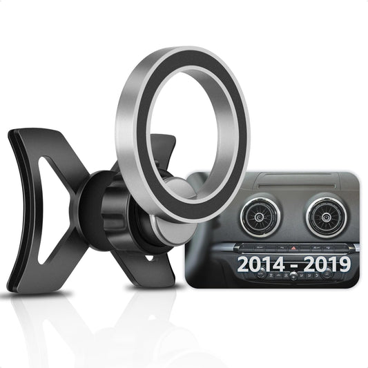 Magnetic Phone Holder Compatible with A3 8V, Compatible with Magsafe for iPhone 15/14/13/12, 2013 2014 2015 2016 2017 2018 2019 S3 Hatchback