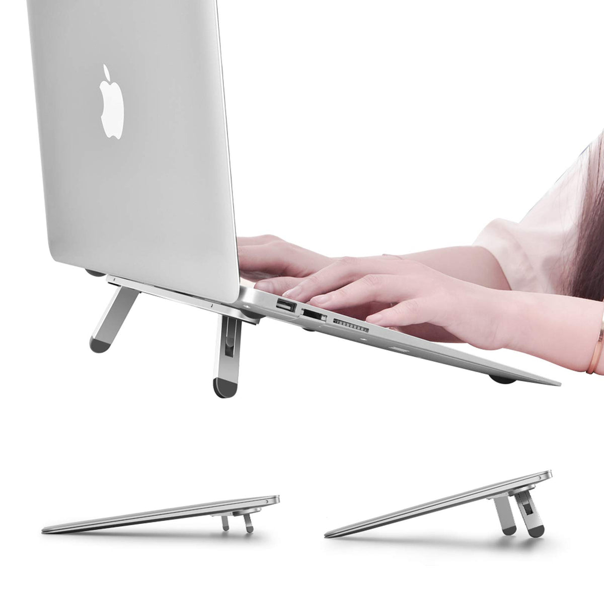 nediea Mini Laptop Stand for Desk, Keyboard Feet Riser, Laptop Cooling