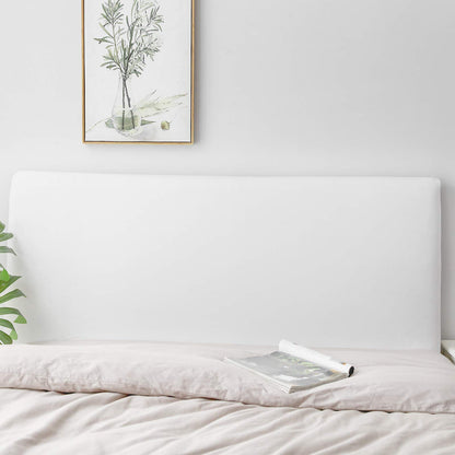 DUJUIKE Headboard Slipcover for full Bed, Stretch Bed Headboard Cover, Dustproof Protector Cover for Linen Tufted Upholstered