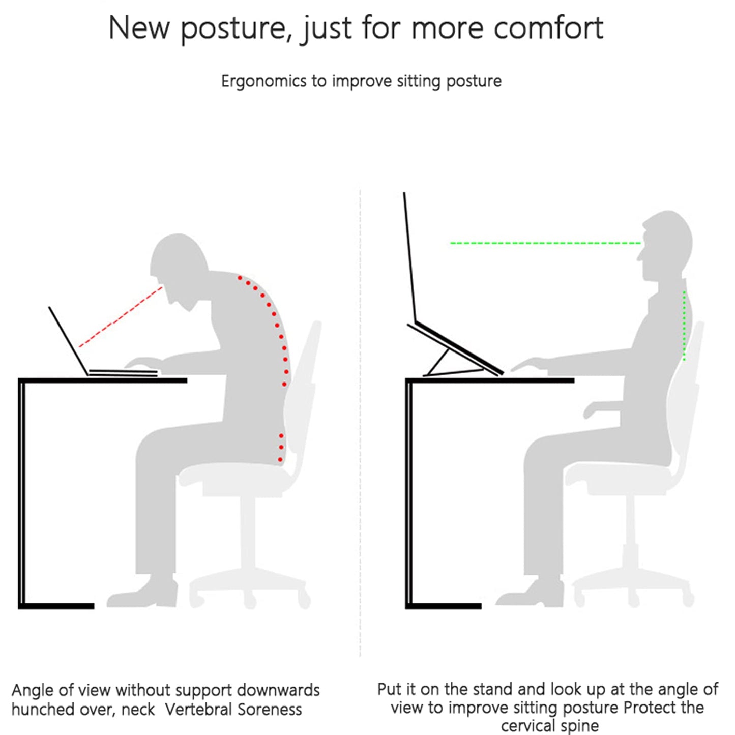 Laptop Stand,Wooden Laptop Holder for Desk,Ventilated Cooling Desktop Computer Stand,MacBook Stands,Portable Notebook Holder,Laptops