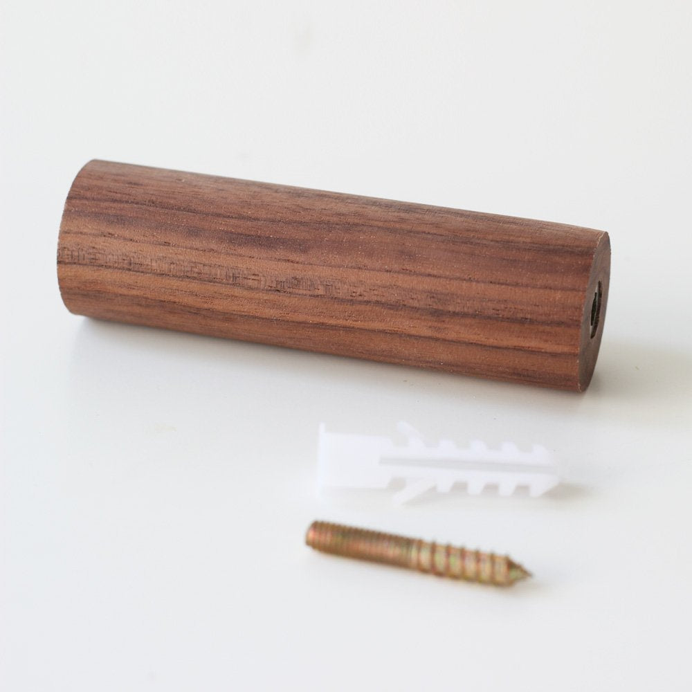 anaan Wooden Coat Hooks Walnut Single Straight Modern Coat Rack Design