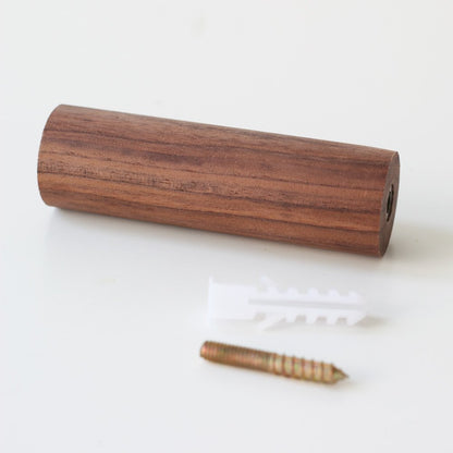 anaan Wooden Coat Hooks Walnut Single Straight Modern Coat Rack Design