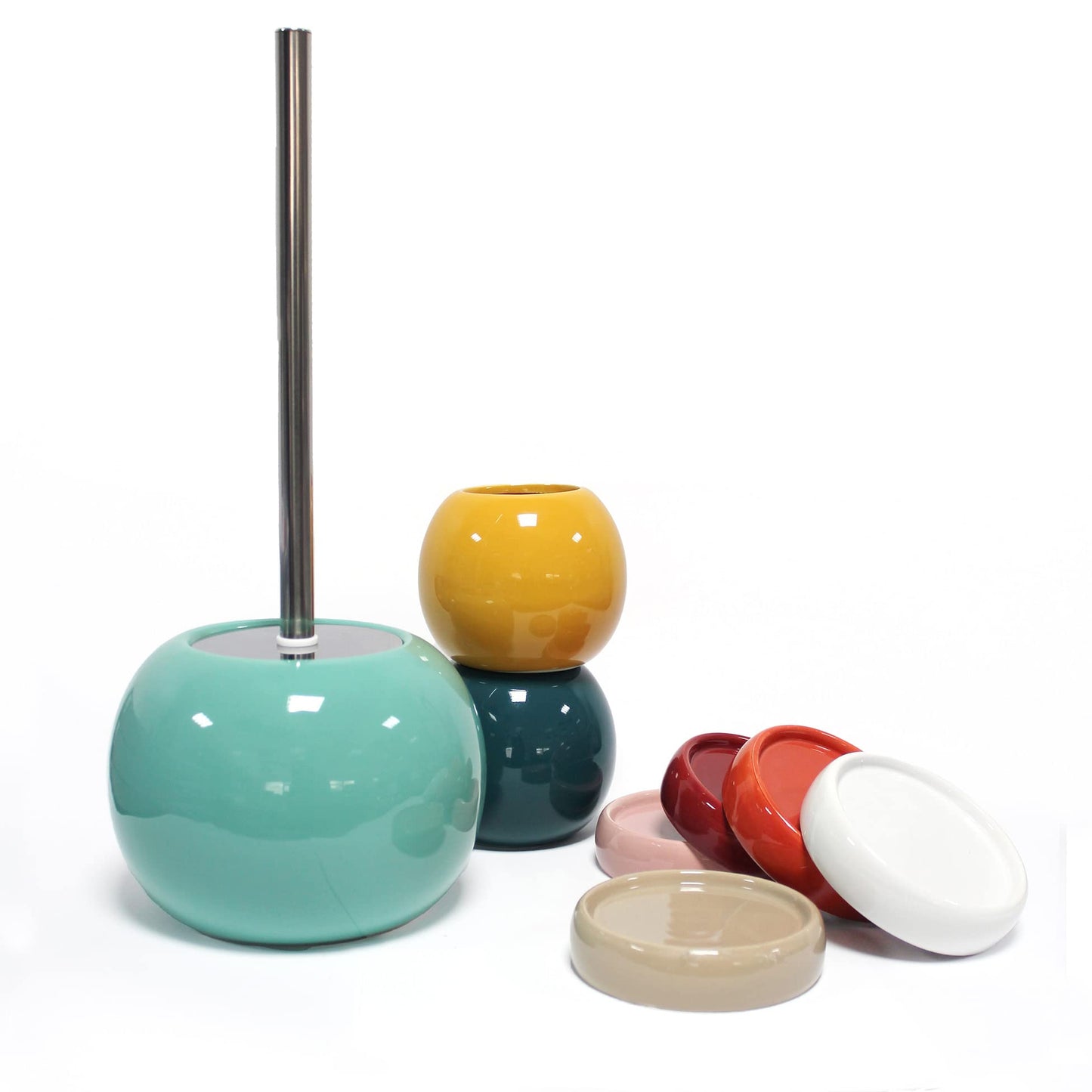 douceur d'intérieur, Soap Dispenser (Diameter 9.7 x 16 cm) Bullea Indigo, Ceramic