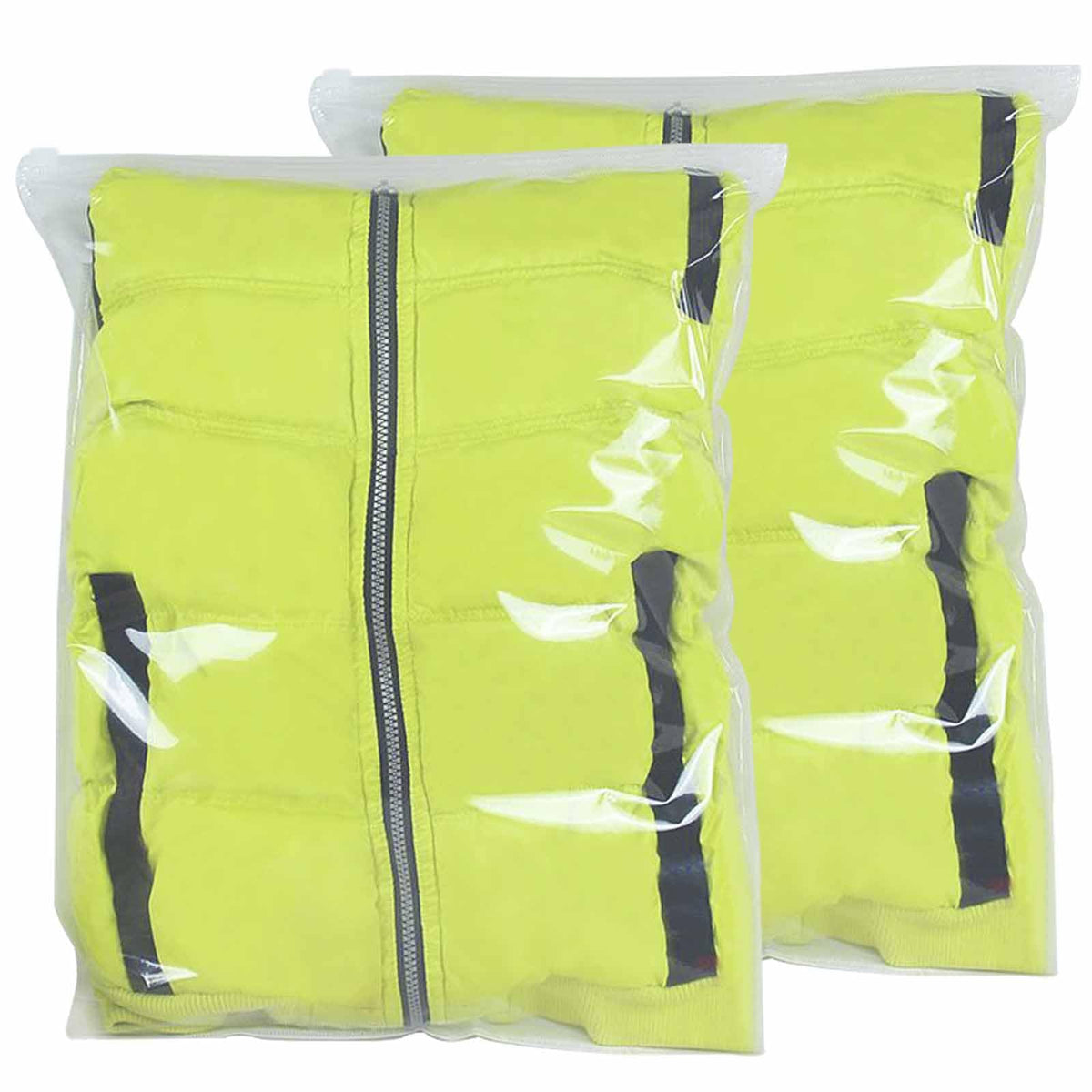 QISF 50 x 60cm Reusable Ziplock Bags for Clothes，30 Pack Large Plastic Hospital Bags，Travel Clothes Storage Bags，Clear Seal Bag Waterproof Luggage