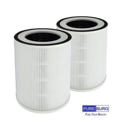 PUREBURG Replacement Filter Compatible with Russell Hobbs RHAP2001B(G) & Afloia KILO,KILO PRO, KILO PLUS, MIRO & MIRO PRO Air Purifiers,2-Pack H13