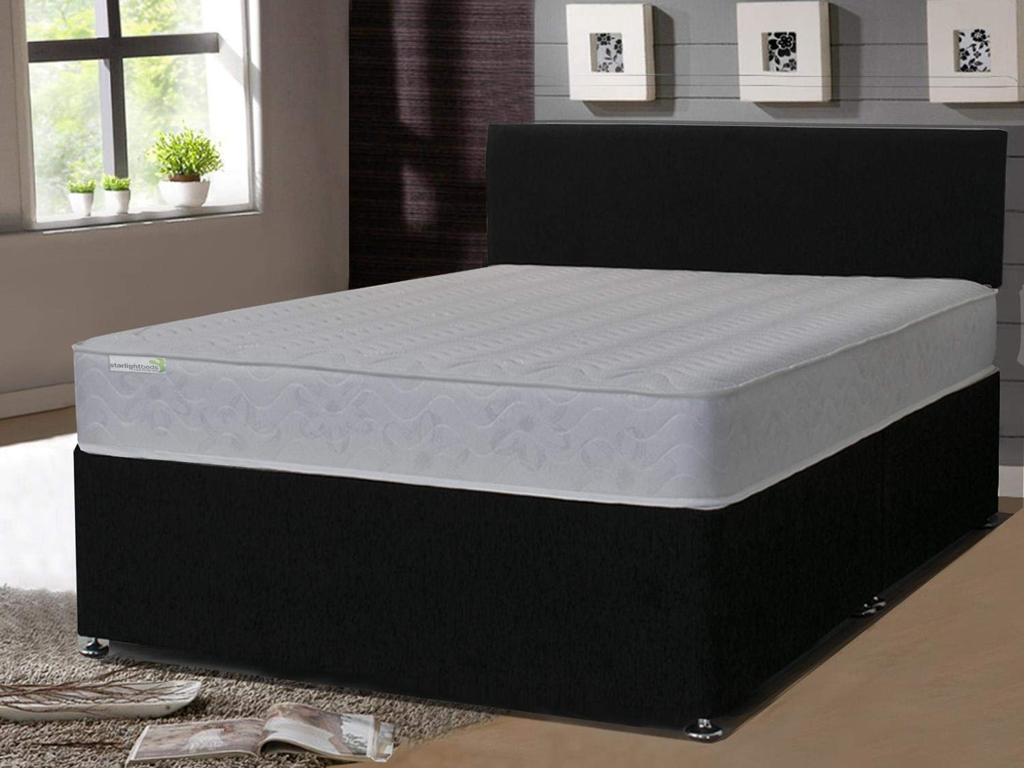 Starlight Beds Pulse White Shorty Sprung Mattress, 2ft6 x 5ft9