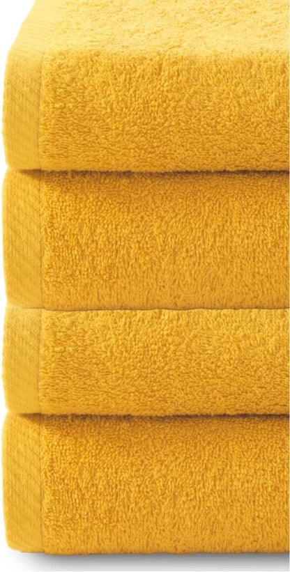 Top Towel Plus Set of 4 Bath Towels and Washbasin 100% Cotton | Soft, Absorbent and Durable Towels 50 x 100 cm | Ideal Set for Modern Bathroom