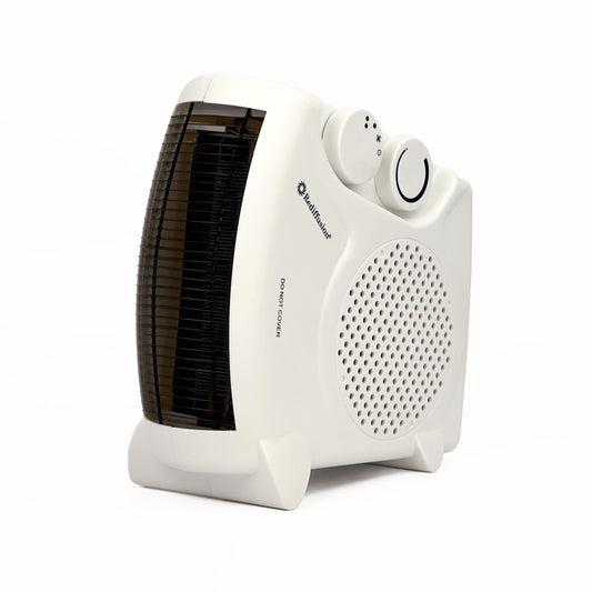 Rediffusion Dual Position Fan Heater, Portable Carry Handle, Upright/Flat, Warm & Cooling Functions, Low Noise, Adjustable Thermostat, 3 Settings,