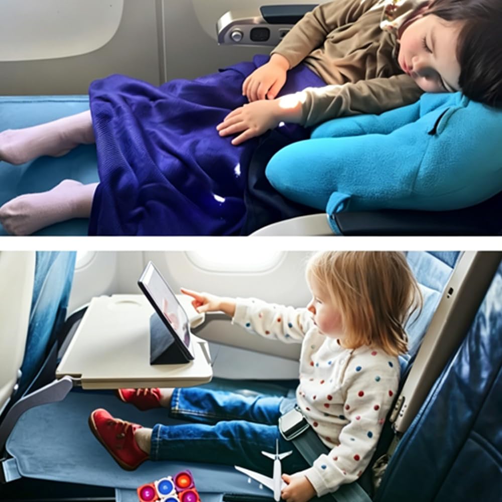 Oaygat Toddler Airplane Bed Airplane Bed for Toddlers Plane Must Have for Toddlers Baby Travel Essentials for Flying Portable Travel Foot Rest for