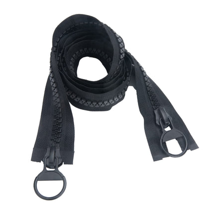 Plastic 2-Way Zip 65 cm #15 Large Separable Black Zip for Coat Down Jacket Jackets TXZWJZ 65 cm, 2 Way