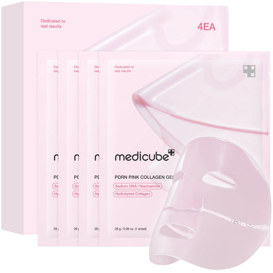 medicube Salmon DNA PDRN pink collagen jelly gel mask | overnight face mask for glass glow skin- elasticity, hydrating, firming and moisturizing |