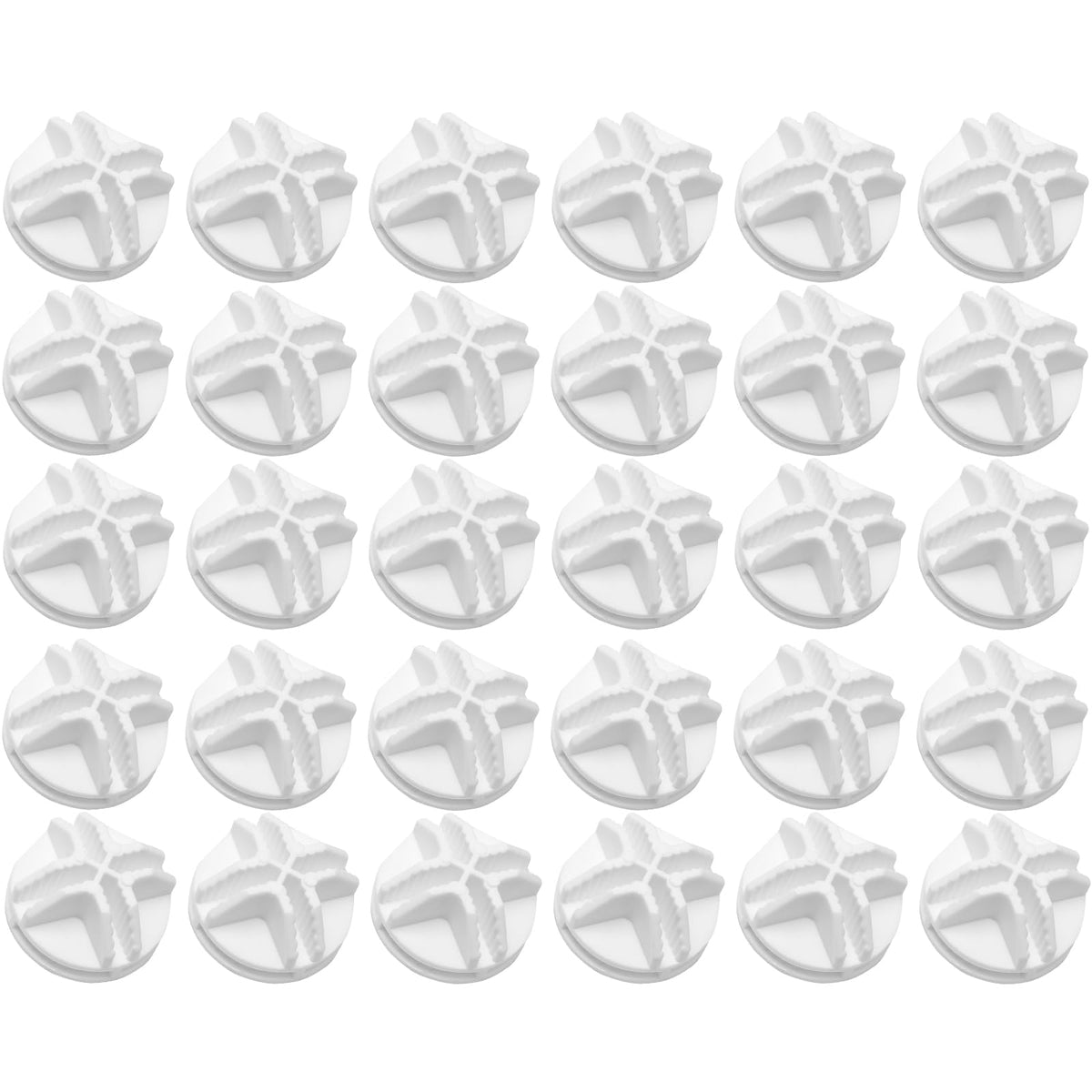 FcaecY 30 Pcs Plastic Wire Cube Connectors, Interlocking Connectors Plastic Cage, Shelving Connectors Wires White for Cube Storage