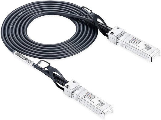 Elfcam - SFP+ to SFP+ Cable 10Gb Direct Attach Copper (DAC) Twinax Cable, Compatible with Cisco Juniper and Mikrotik (5M)