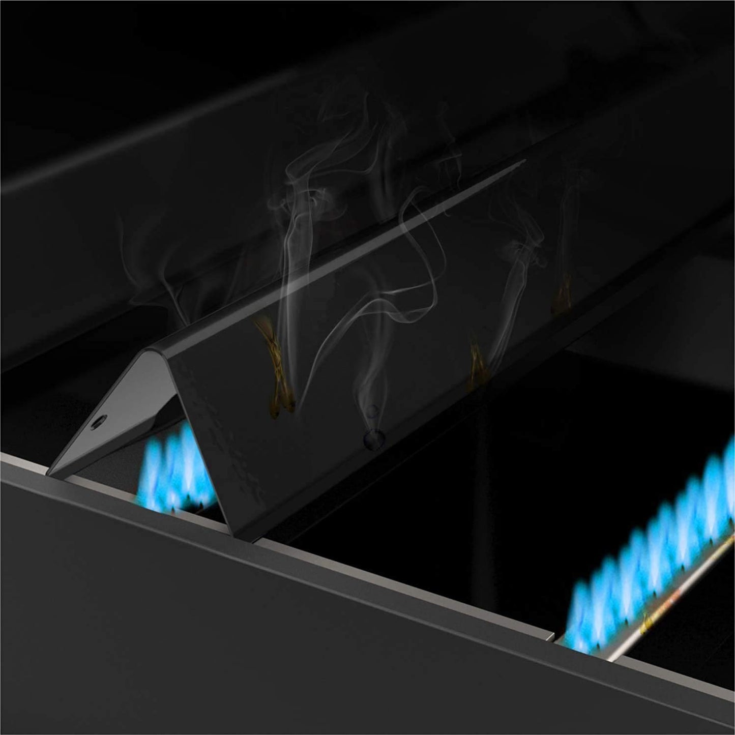 onlyfire Porcelain Steel Flavorizer Bars?porcelain-Enameled Heat Plate Flavor Bars Gas Grill Replacement for Weber Genesis II/LX 300 Series?Set of 5