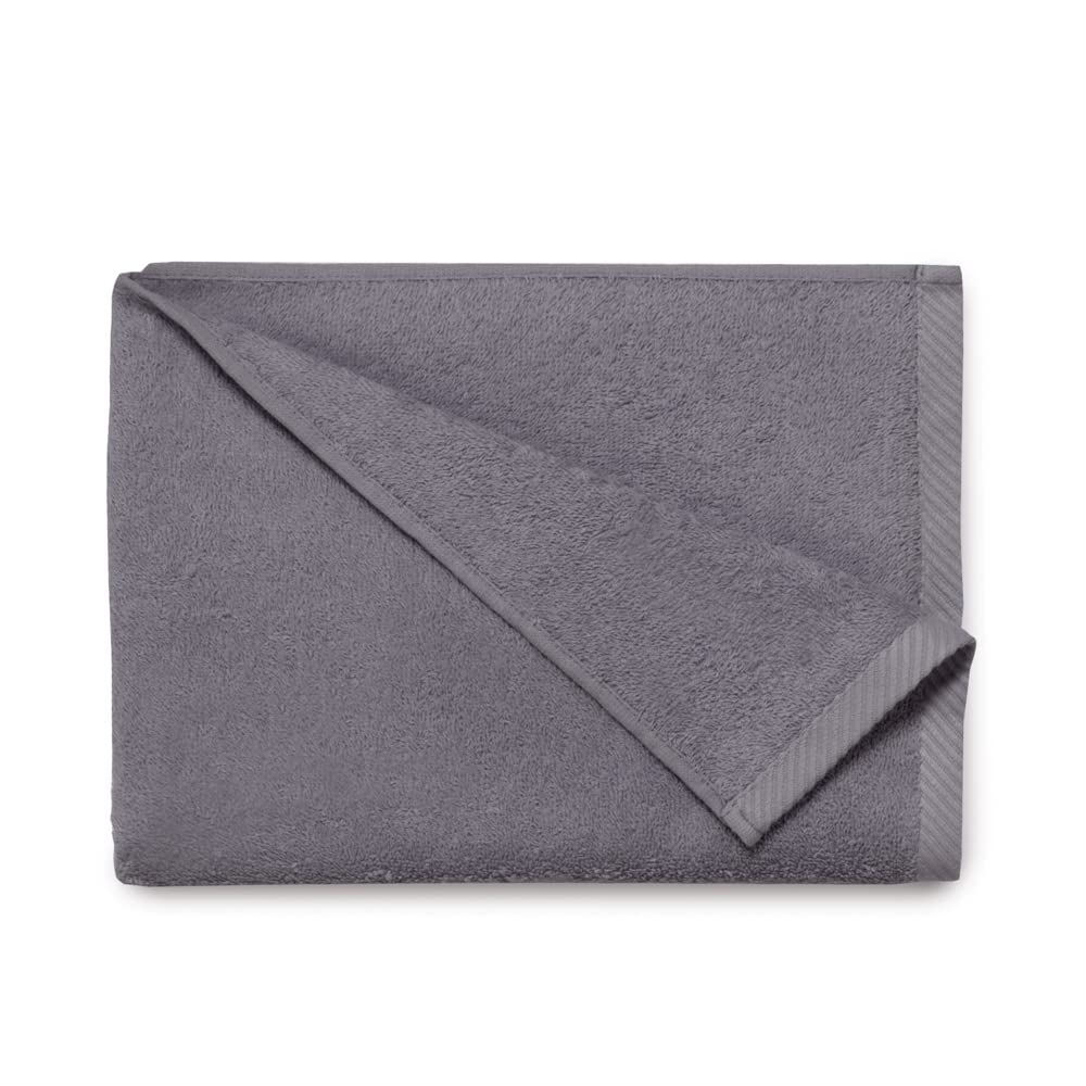 Top Towel - Plus - Large bath towels - Bath towels - 2 hand towels or sink- 50x100cm - 100% cotton - Grey