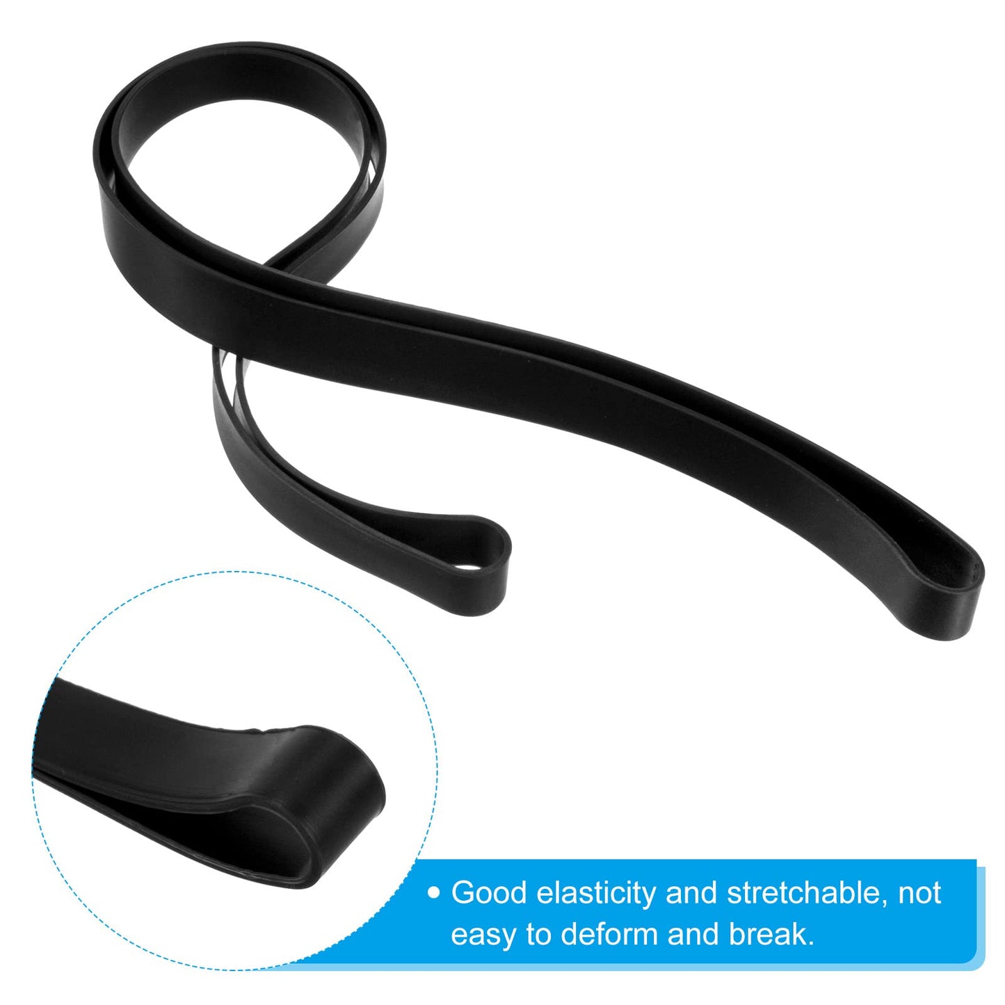 PATIKIL Towel Bands, 6 Pack Elastic Elastic Beach Chair Towel Clips Windproof Towel Holder Silicone Rubber Bands Straps for Beach Pool Cruise Chairs