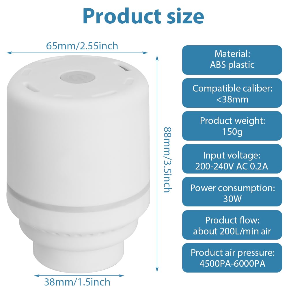 HOTUT Vacuum Storage Bags Portable Electric Vacuum Pump,Space Saver Compression Pack Suction Pump,Small Air Pump,for Clothes, Pillows, Comforters
