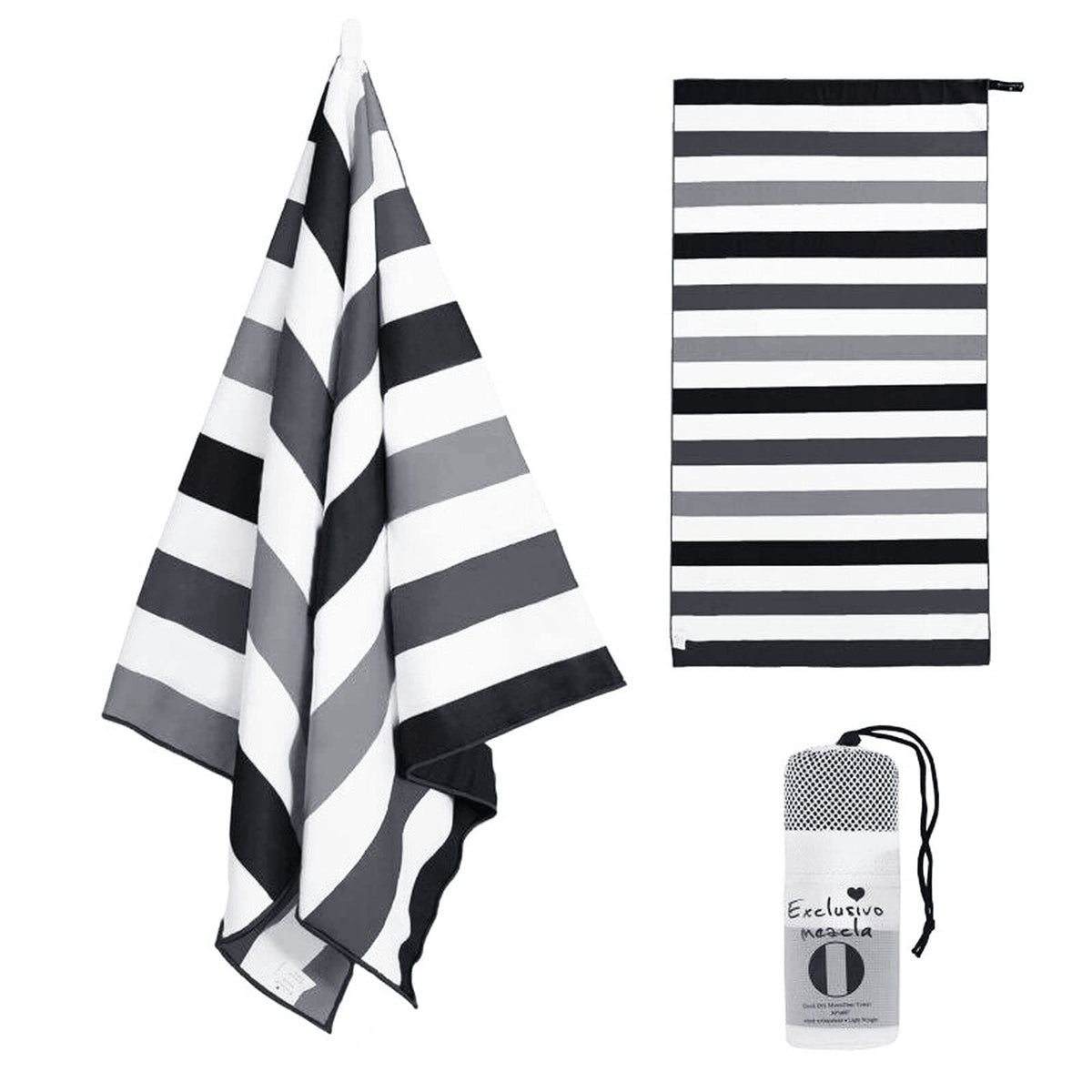 Exclusivo Mezcla Oversized Microfiber Beach Pool Towel for Adults, 180x90cm