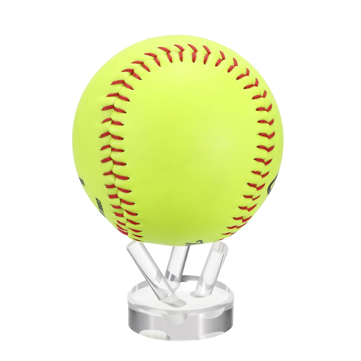 OLegei 1Pcs Mini Acrylic Tripod Stand, Baseball Display Holder for Tennis, Golf, Cricket, Crystal Sphere Geode Rock Clearly Display Base