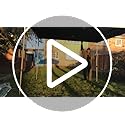 MAXIMUS HEAVY DUTY POP UP GAZEBO 3m x 3m COMMERCIAL MARKET STALL WITH 4 WEIGHT BAGS (4 Walls, Black)