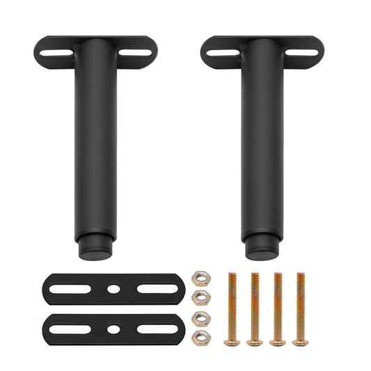 Hoypeyfiy 2pcs Bed Adjustable Furniture Legs Metal Support Foot Retractable Heavy Duty Bed Center Frame Slat Support Leg for Bed Cabinet Sofa Frame