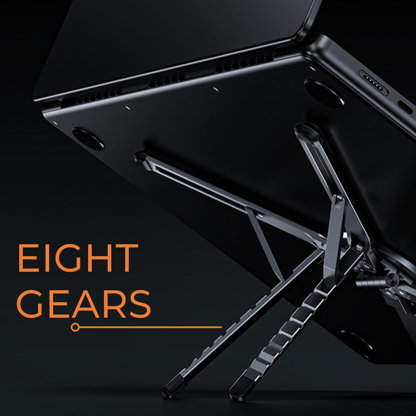 Hosann Century Laptop Stand, Adjustable Multi-Angle Stable Portable Space-Saving Holder for Home Office, Travel, Gaming Setup, Desk & Couch Use