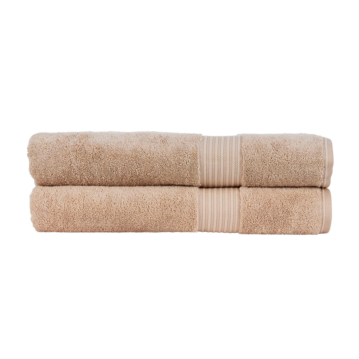 Christy Supreme Hygro 2 Bath Sheets Set | Stone Beige | 100% Luxury Supima Cotton | Ultra Soft | Super Absorbent | 650GSM | Extra Large Bath Towels