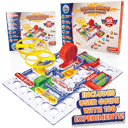 Science Kidz Electronics Kit - Electric Circuits - 188 - Science Experiments Set For Kids Age 5-10 - Educational STEM Toys