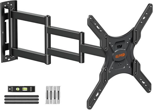 ELIVED Long Reach TV Wall Bracket for Most 26-60inch TVs with 749mm Extension Arm, Full Motion Corner Wall Mount, Max VESA 400 x 400 mm up to 35 kg,