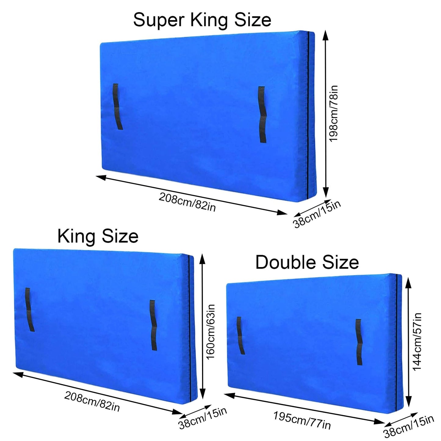 Mattress Cover for Moving and Storage King Size Mattress Bags with 8 Sturdy Handles Waterproof Mattress Protector Tarp Durable Mattress Bags for