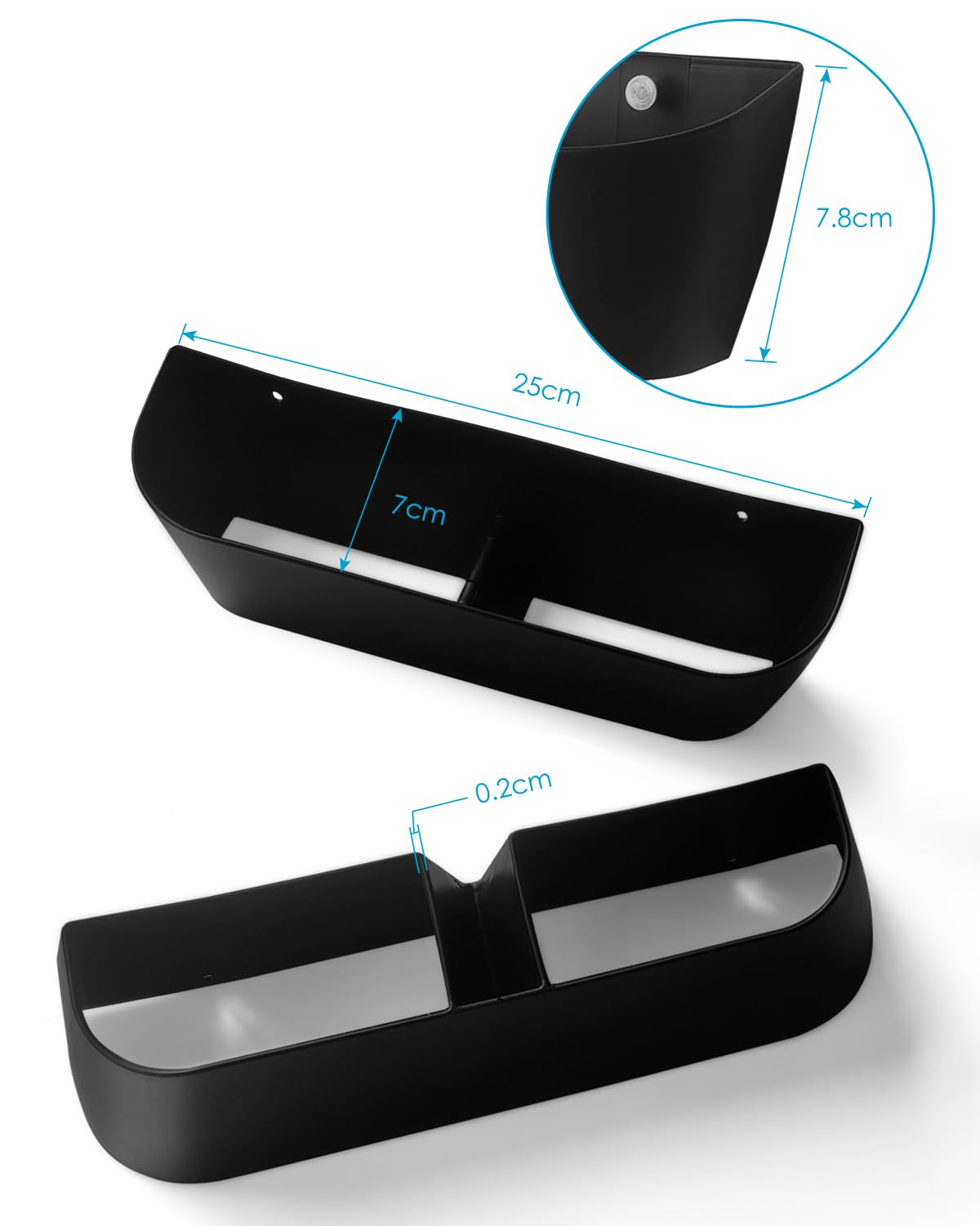 Domemit Wall Mounted Shoes Rack, Motorhome Shoe Holder, Wall Shoe Rack Shoe Hooks Self Adhesive or Drilling 2 Ways Installation