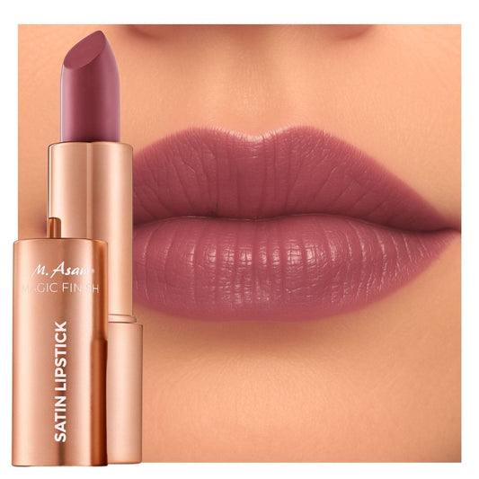 M. Asam Magic Finish Satin Lipstick In A Romantic Rosewood Shade (4g), Long-lasting, Silky Matte Finish Without Drying Out, Creamy Texture Nourishes
