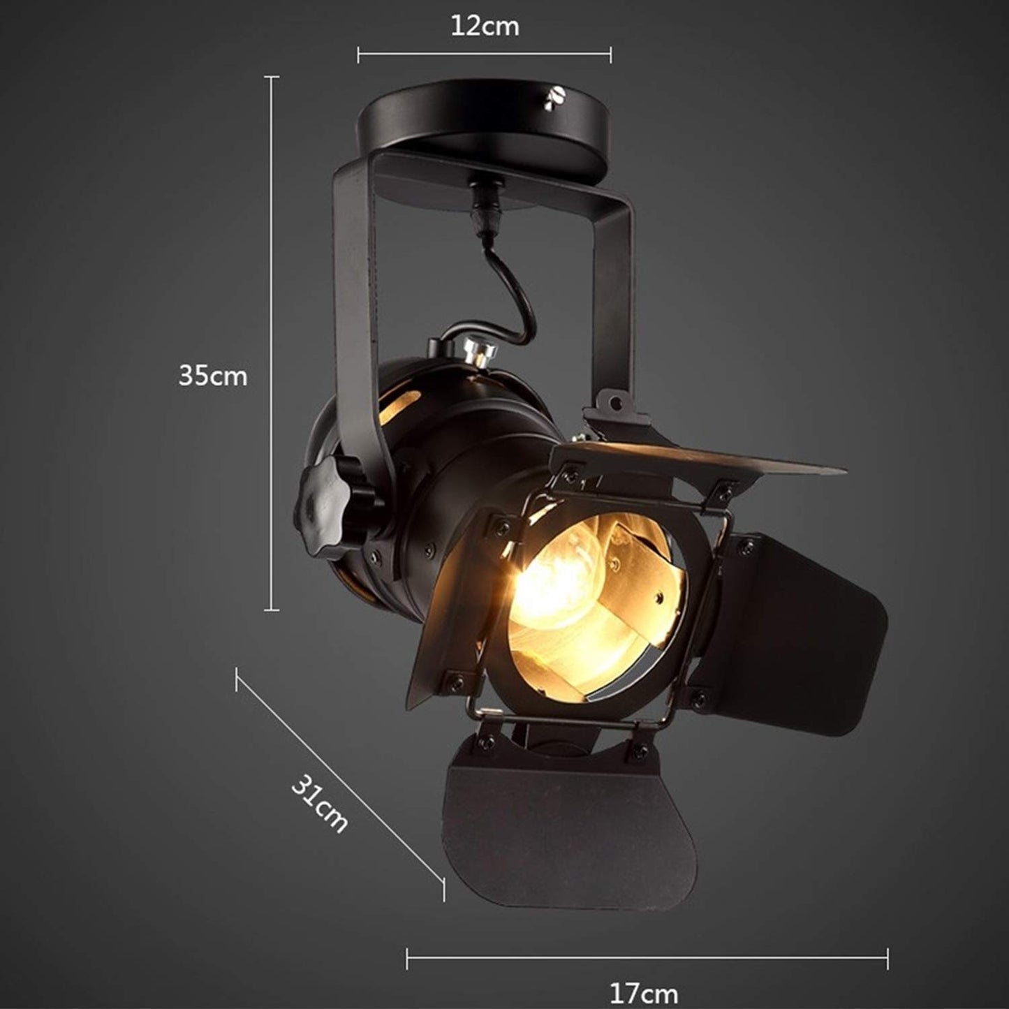 Hobaca 220v E27 L31*W17*H35cm Loft Ceiling Spots LED Spotlight Frames Ceiling Lights Lamp Home Lighting 48