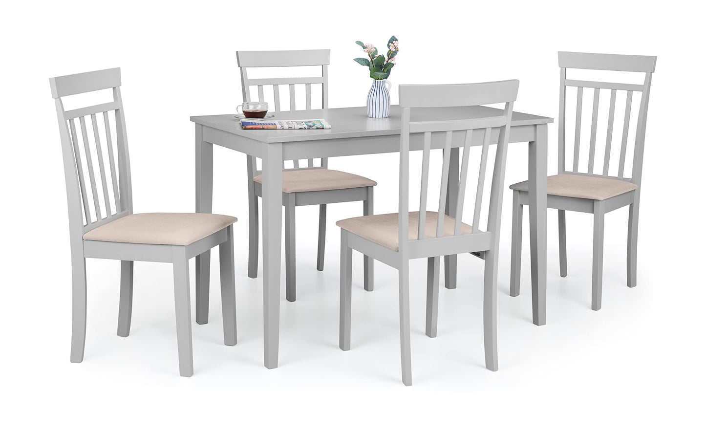 Julian Bowen Taku Dining Table for 4, Wood, Grey - H75 x W114 x D64cm