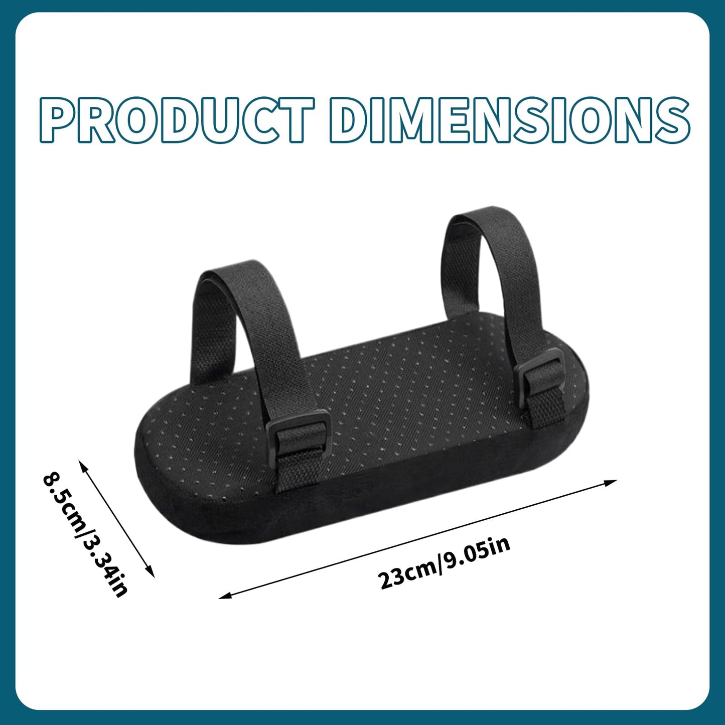 2 Pack Ergonomic Office Chair Armrest Pads, Memory Foam Arm Covers