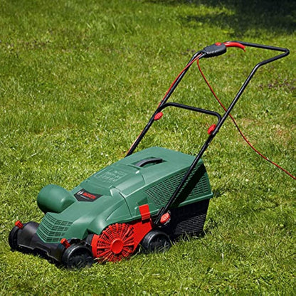 Bosch Electric Lawn Raker UniversalRake 900 (900 W, Operating width: 32 cm, Capacity of collection box: 50 l, in carton packaging)