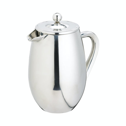 La Cafeti?re Stainless Steel Double Walled Insulated Cafeti?re 8 Cup, Stainless Steel, Silver