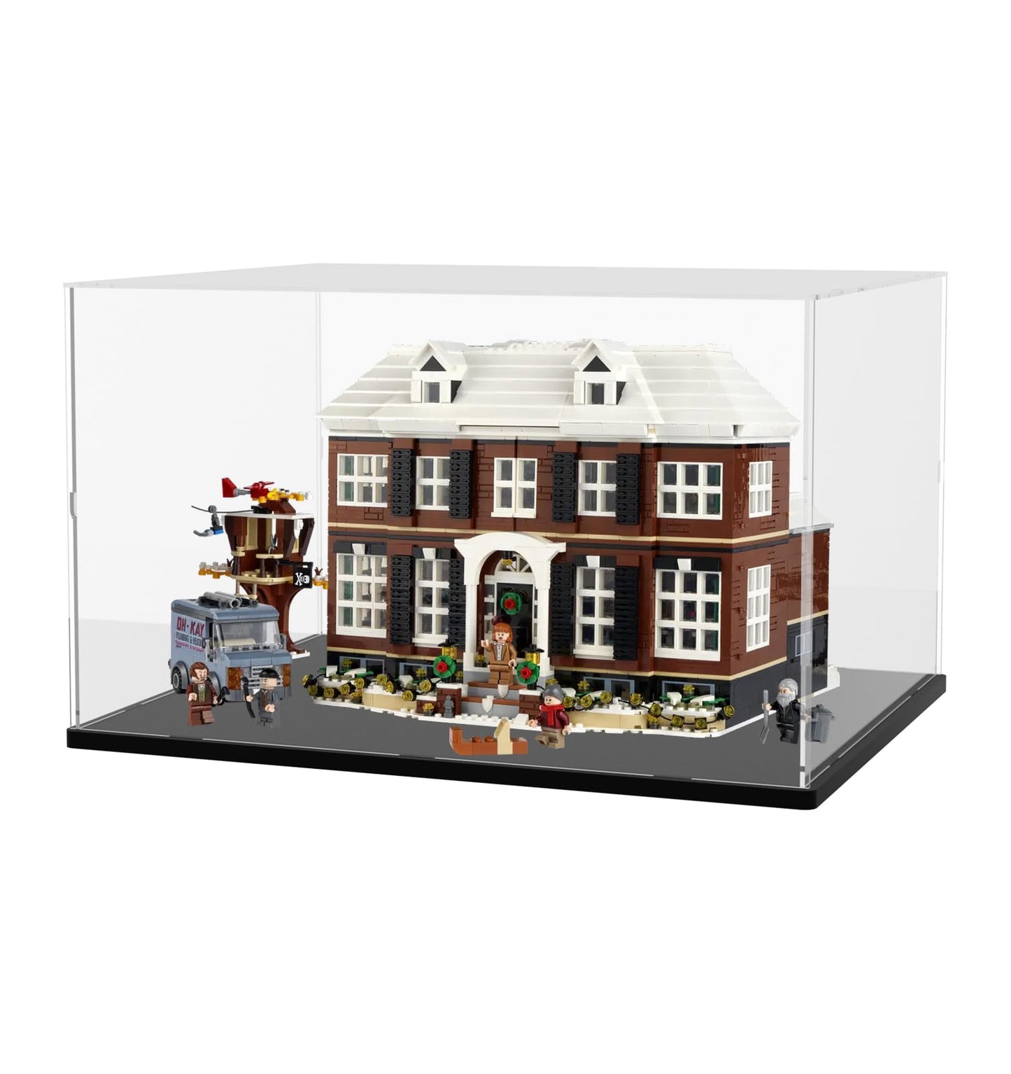 Nynelly Large Acrylic Display Case for Lego Home Alone House 21330 21338 75574 for Models Figures