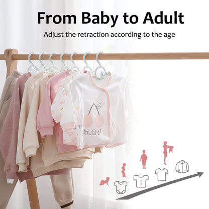 Baby Clothes Hangers 20 Pack, Plastic Kids Hangers Space Saving for Closet