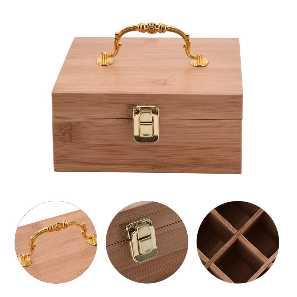 Better Quality than Pine - 25 Slots Bamboo Essential Oil Organizer - Holds 5 10 15 ml Aromatherapy Bottles
