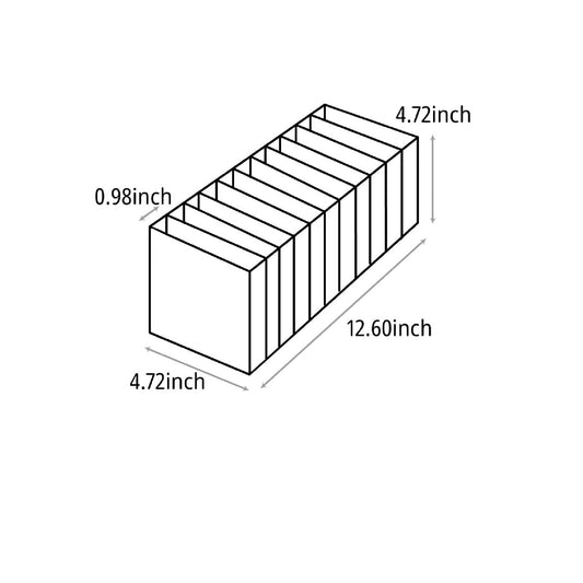 1 Pcs Wardrobe Storage Organiser, Underwear Storage Organiser, Compartment Boxes, 11 Cells Foldable Drawer for Sock, Bra, Belts 11 Cells