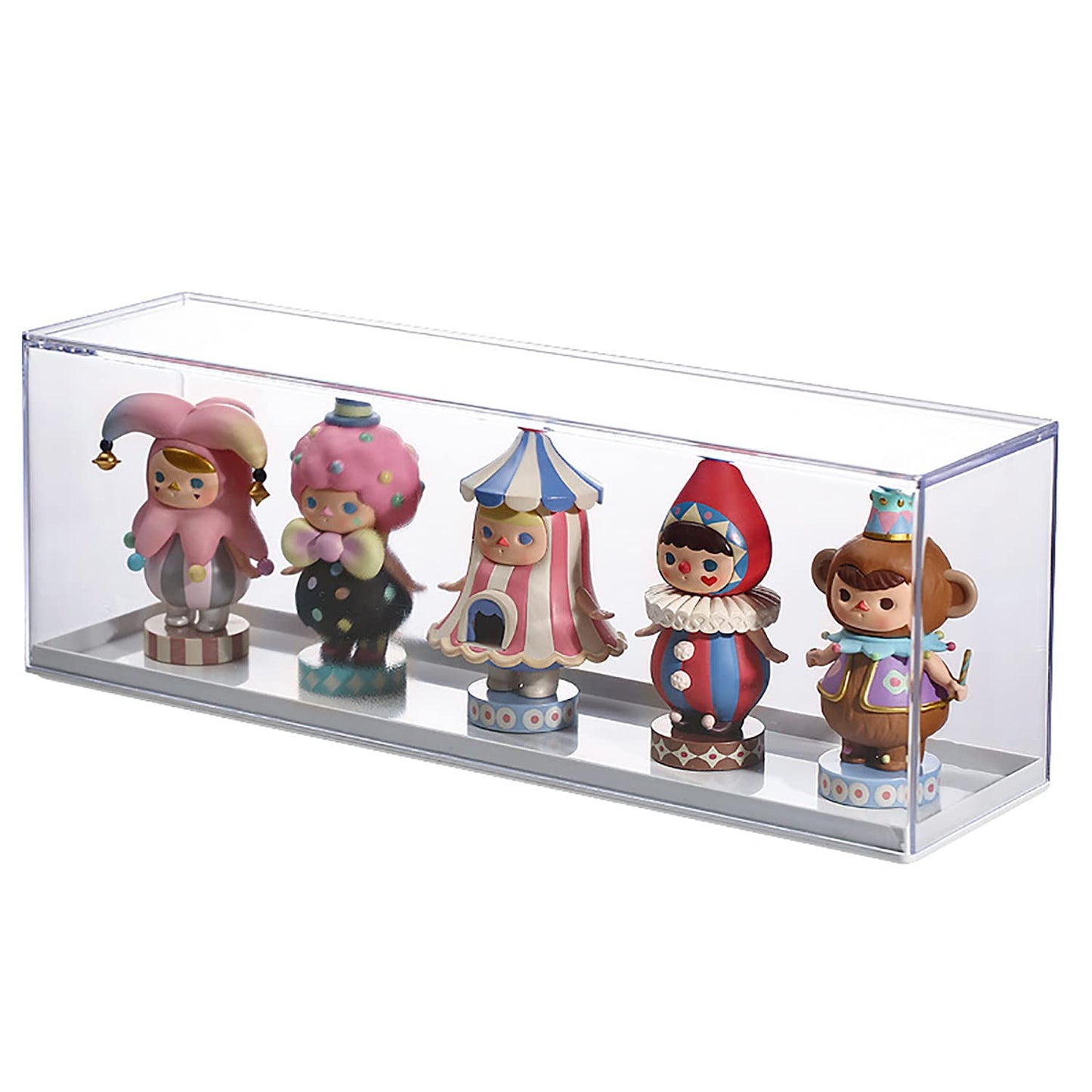 Clear Display Case for Figures，Acrylic Display Case for Doll Toy Collectibles, Action Figures