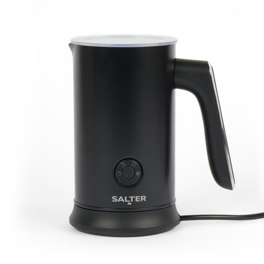 Salter Chocolatier Hot Chocolate Maker - 4-In-1 Electric Milk Frother, Cordless Hot & Cold Milk Foamer 115ml, One Cup 240ml Milk Steamer Heater, LED