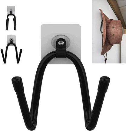 Cowboy Hat Rack , Hat Holder , Hat Organizer, Hat Wall Mount display , Hat bracket Hook, Hat Hangers, - No drilling, No installation tool required