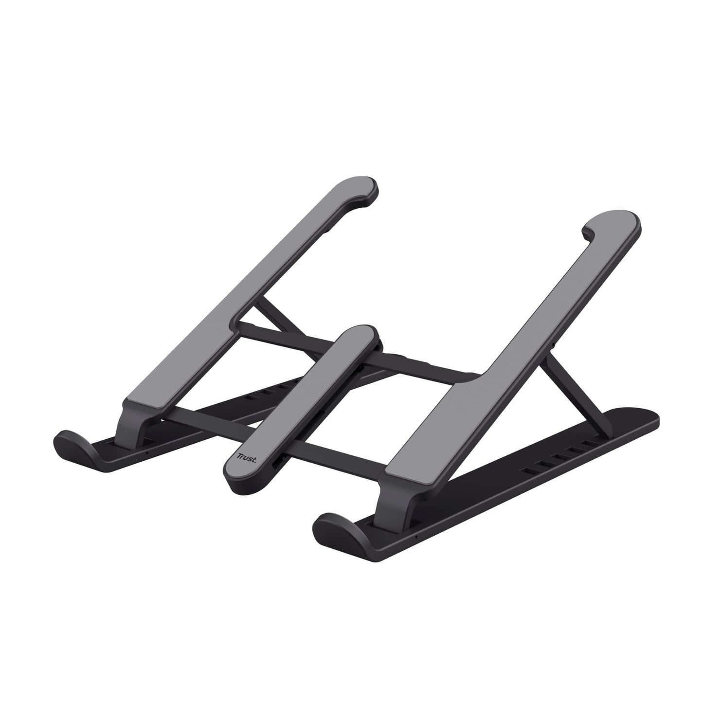 Trust Primo Portable Laptop Stand for Desk, 16” Foldable Laptop Riser, Grey