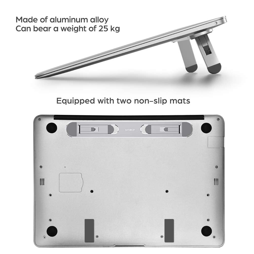 nediea Mini Laptop Stand for Desk, Keyboard Feet Riser, Laptop Cooling