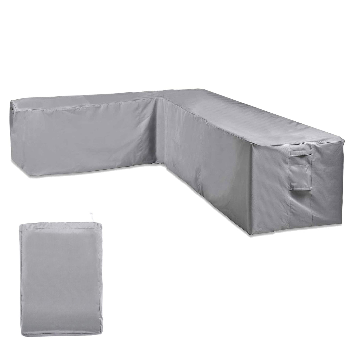 VonHaus Waterproof Garden L-Shape Sofa Cover ? Large Premium Heavy Duty, Breathable 420D Oxford Fabric Protection for Garden Sofas (H75 x W298/220 x